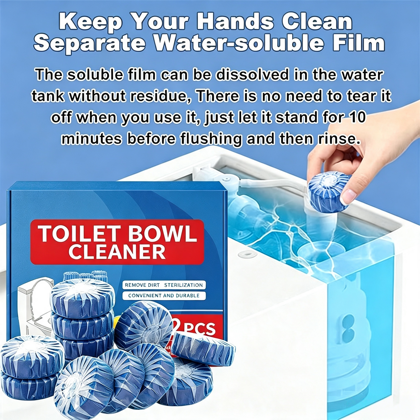 Tired of Scrubbing Stinky, Yellow Toilets? Our Cleaner Blocks Do All The Work For You