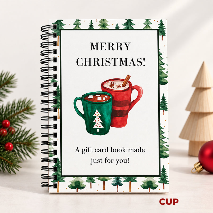 🔥 Last Day 50% OFF 🔥 Christmas Gift Card Book – 12 Gift Card Pages & Personal Message Holder!