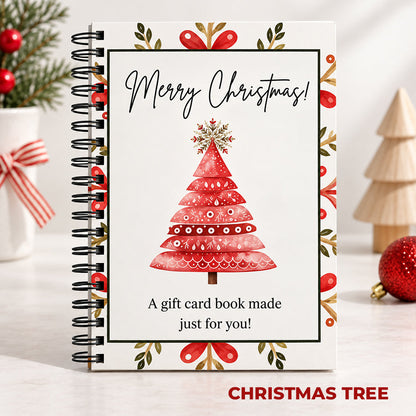🔥 Last Day 50% OFF 🔥 Christmas Gift Card Book – 12 Gift Card Pages & Personal Message Holder!