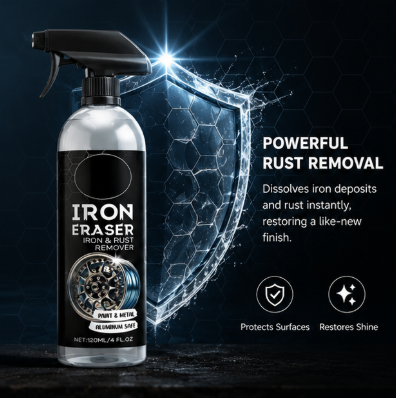 Iron Eraser Iron & Rust Remover – Fast Acting Cleaner for Paint, Wheels, Metal & Rust Stains