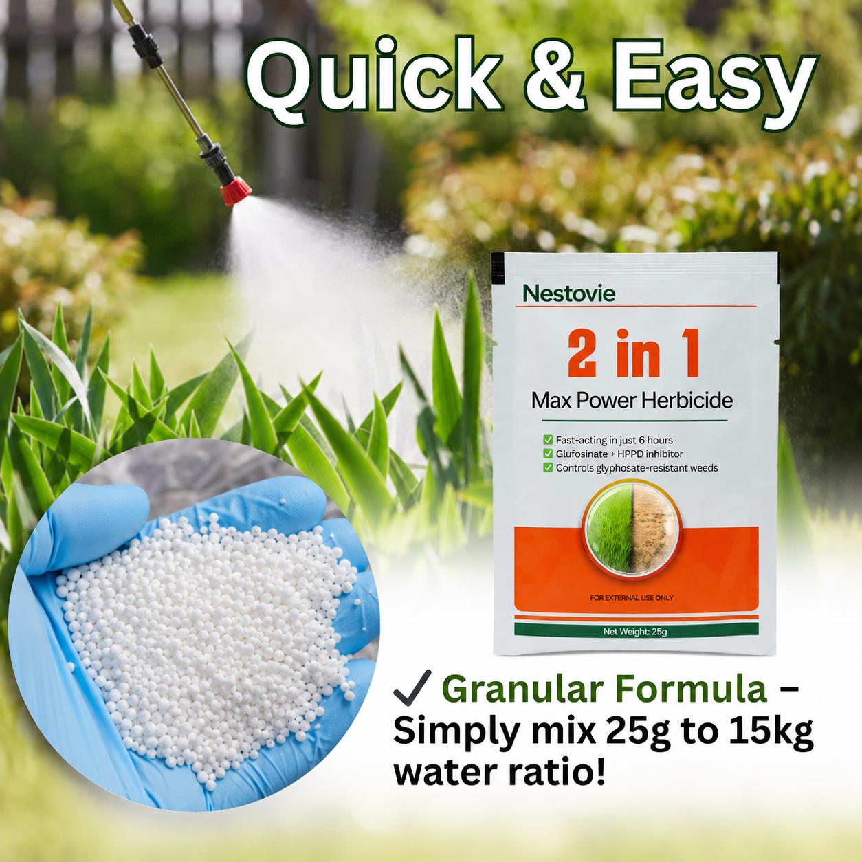 Nestovie® 2-in-1 Professional Weed Killer