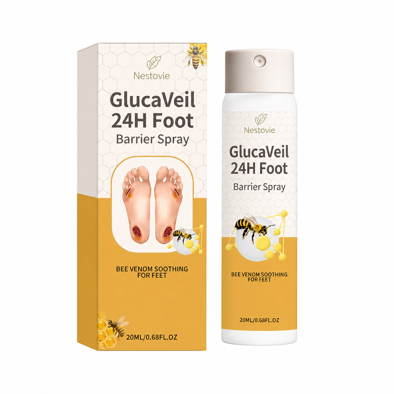Nestovie® GlucaVeil 24H Foot Barrier Spray
